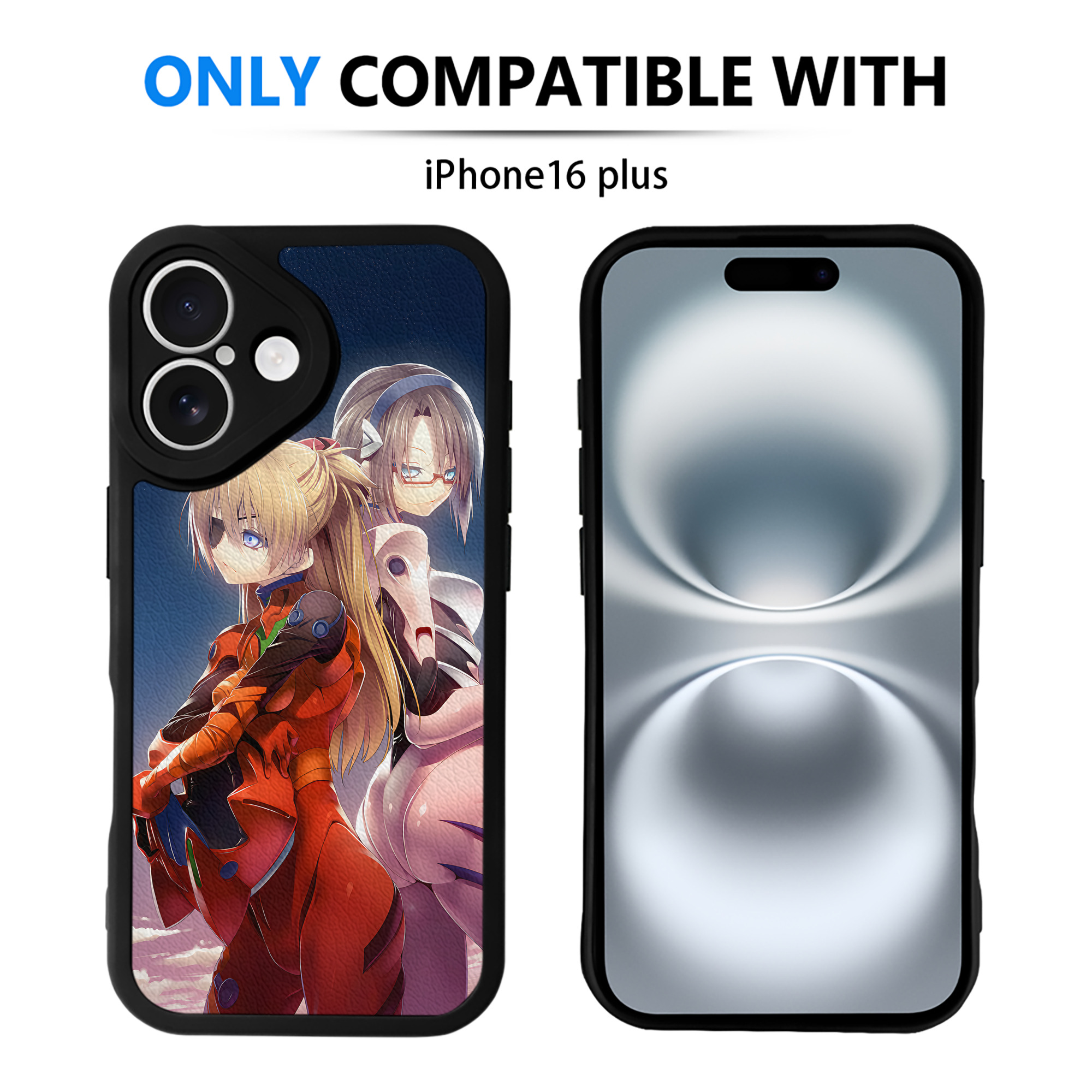 （画像用） EVA 新世紀エヴァンゲリオン 【iPhone 16シリーズ対応】シリコンスマホケース（レザー調） 材質：シリコン